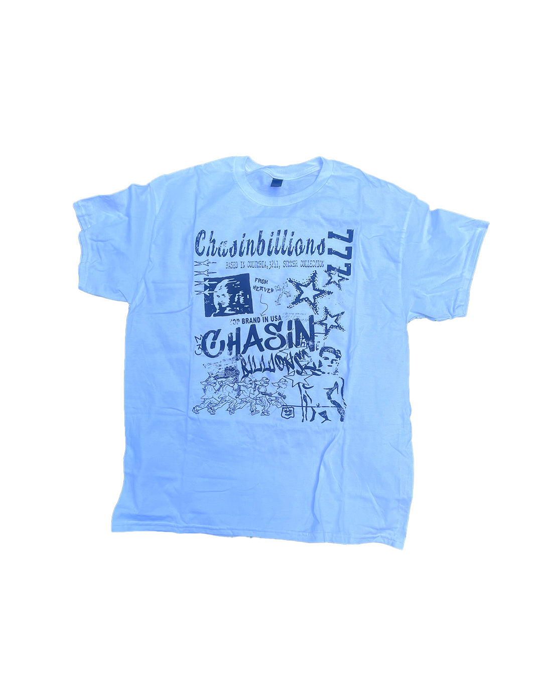 CHASIN BILLIONS USA. WHITE BLACK.